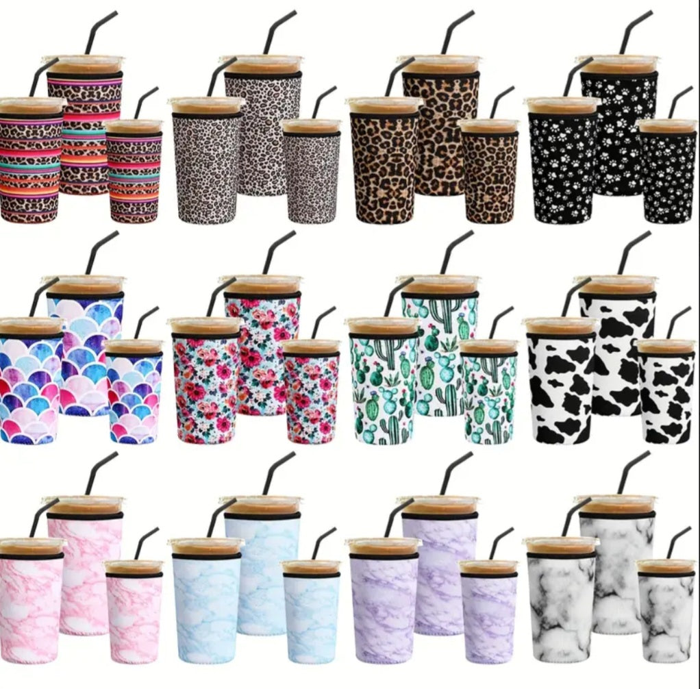 Random Ice Coffee Koozies- 36 Pack Best Sellers.