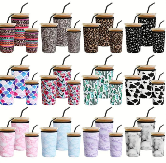 Random Ice Coffee Koozies- 36 Pack Best Sellers.