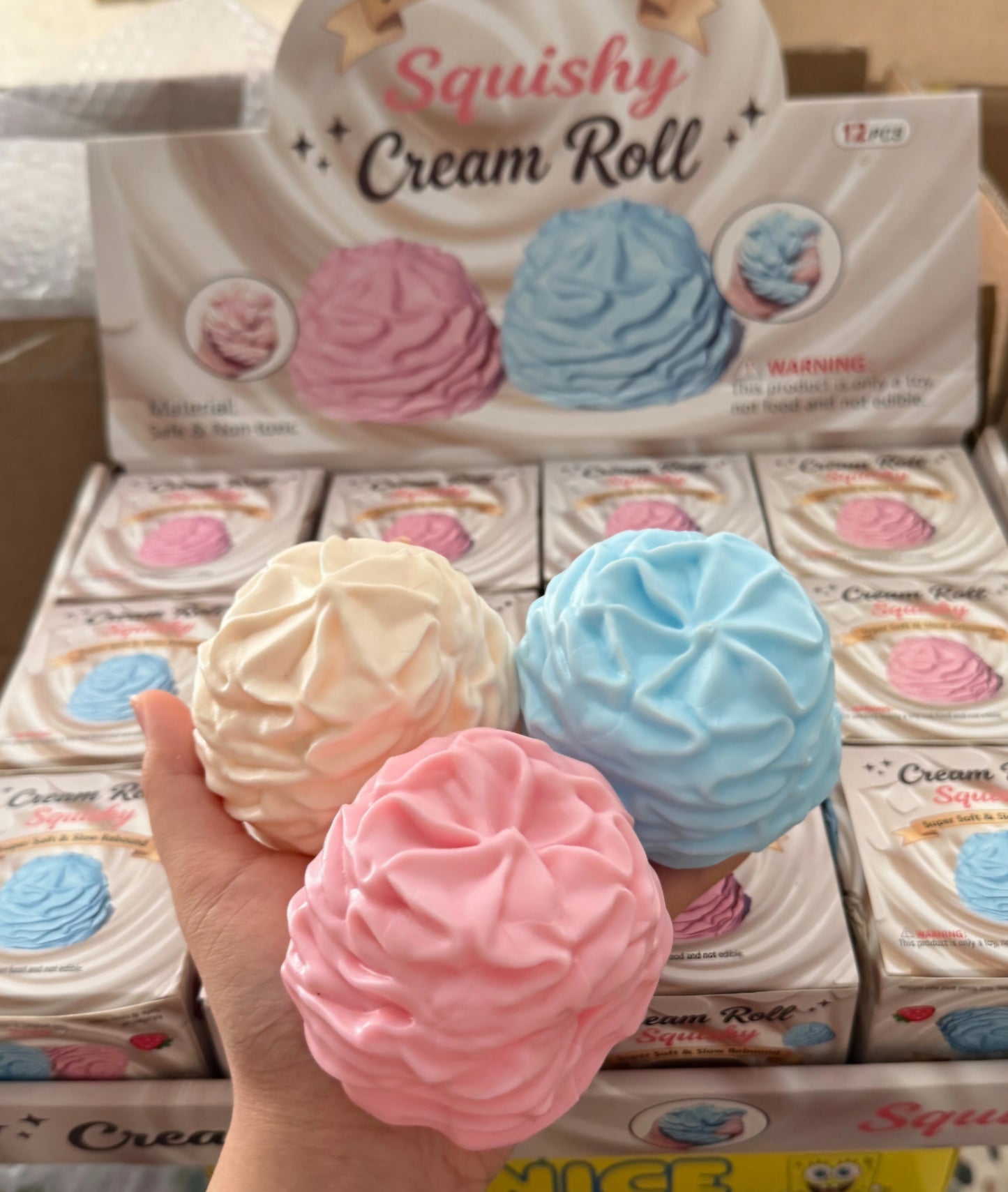 Mystery Sweet Cream Roll Vaseline Squishy