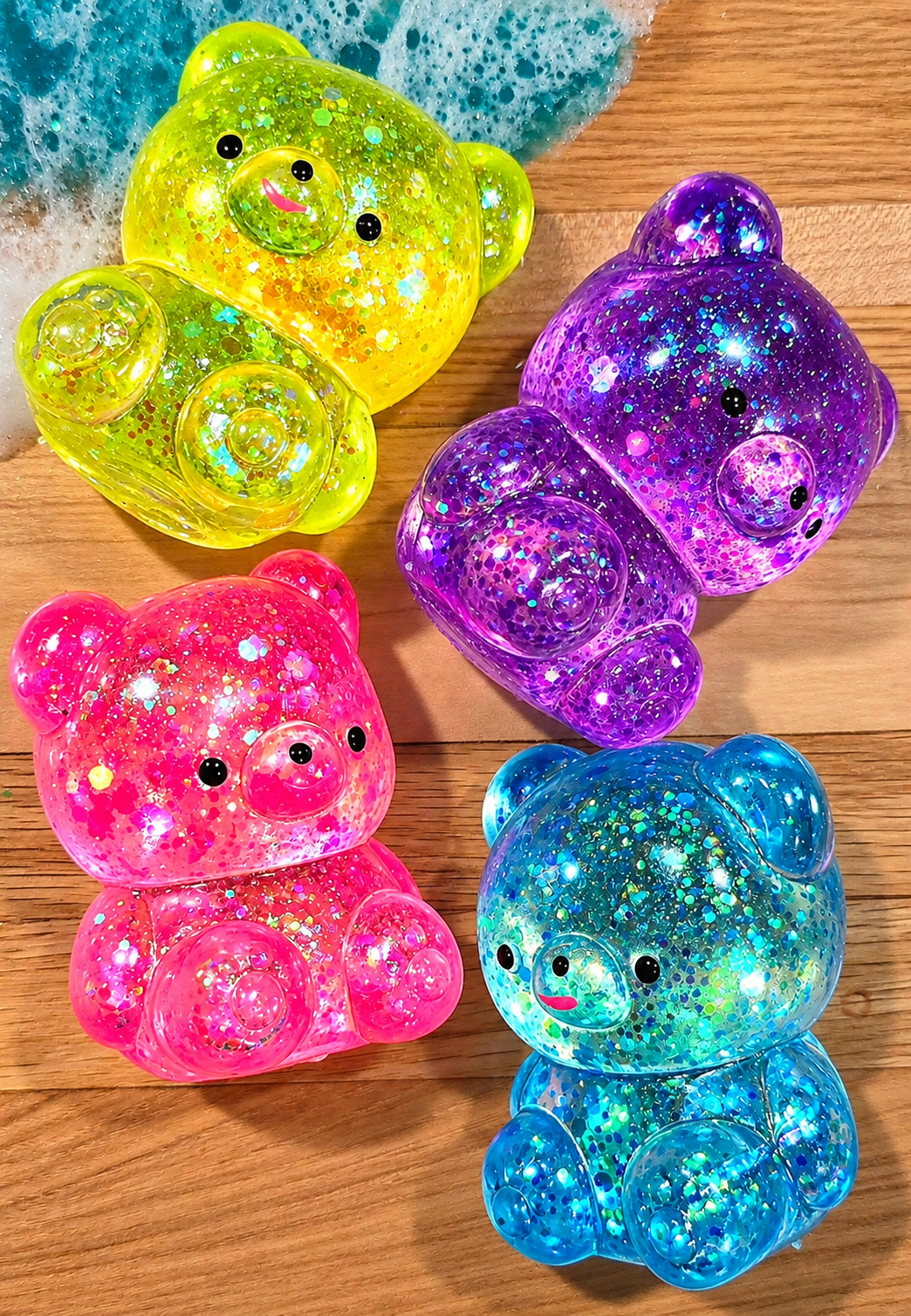 Mystery Bear Glitter Maltose Squishy