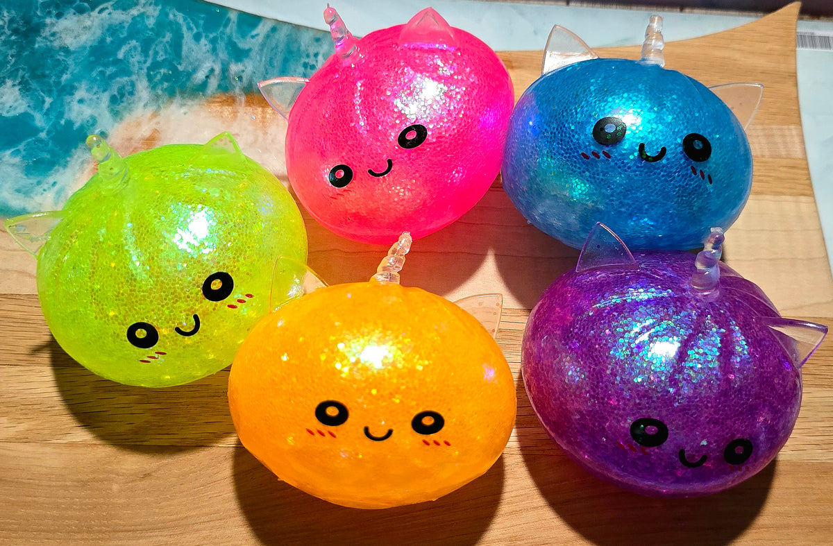 Mystery Unicorn Glitter Orbeez Dumpling Squishy
