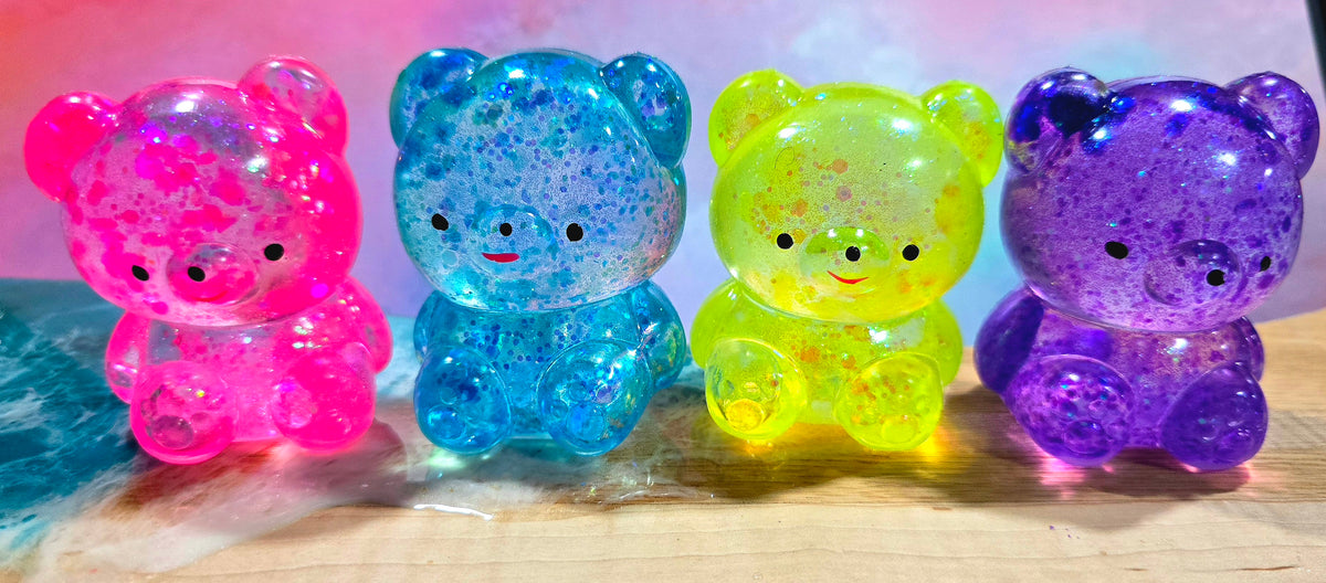 Mystery Bear Glitter Maltose Squishy