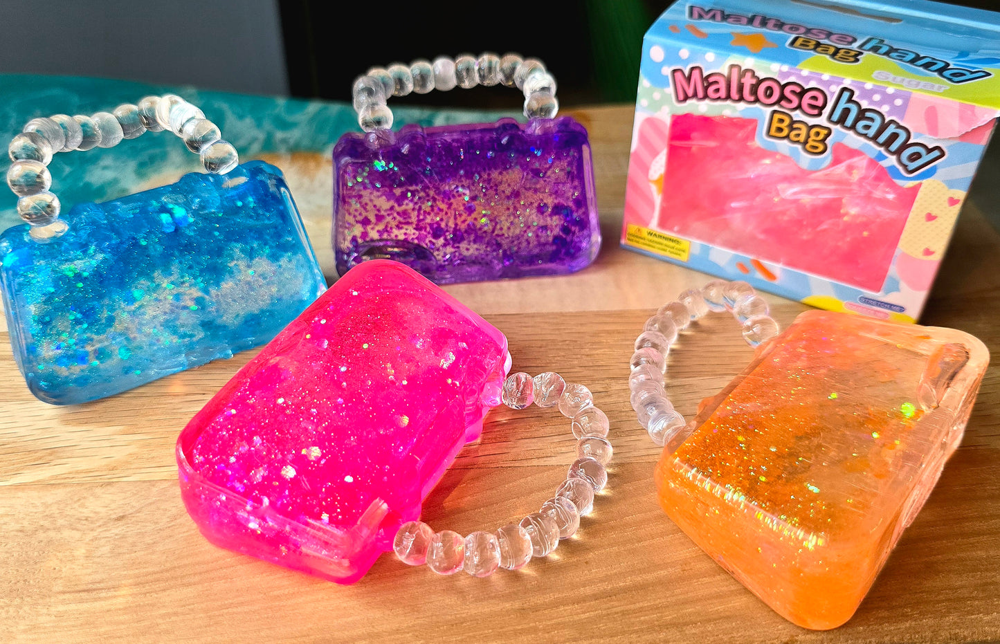 Mystery Glitter Handbag Purse Maltose Squishy