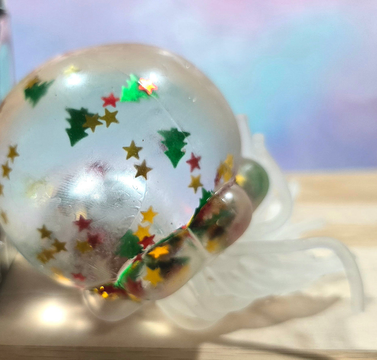 Mystery Christmas Tree Glitter Lighted Jellyfish Maltose Squishy