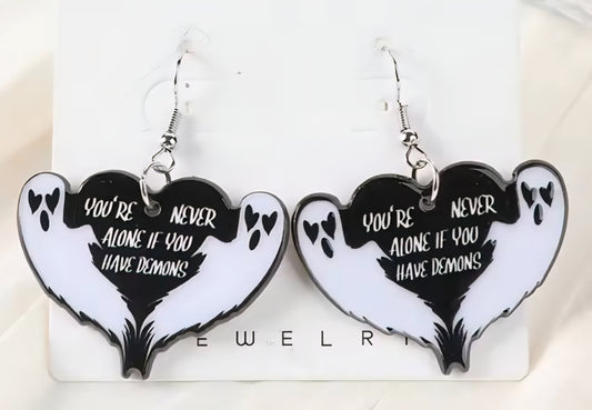 PREORDER Halloween If You Had Demons Acrylic Dangle Earrings