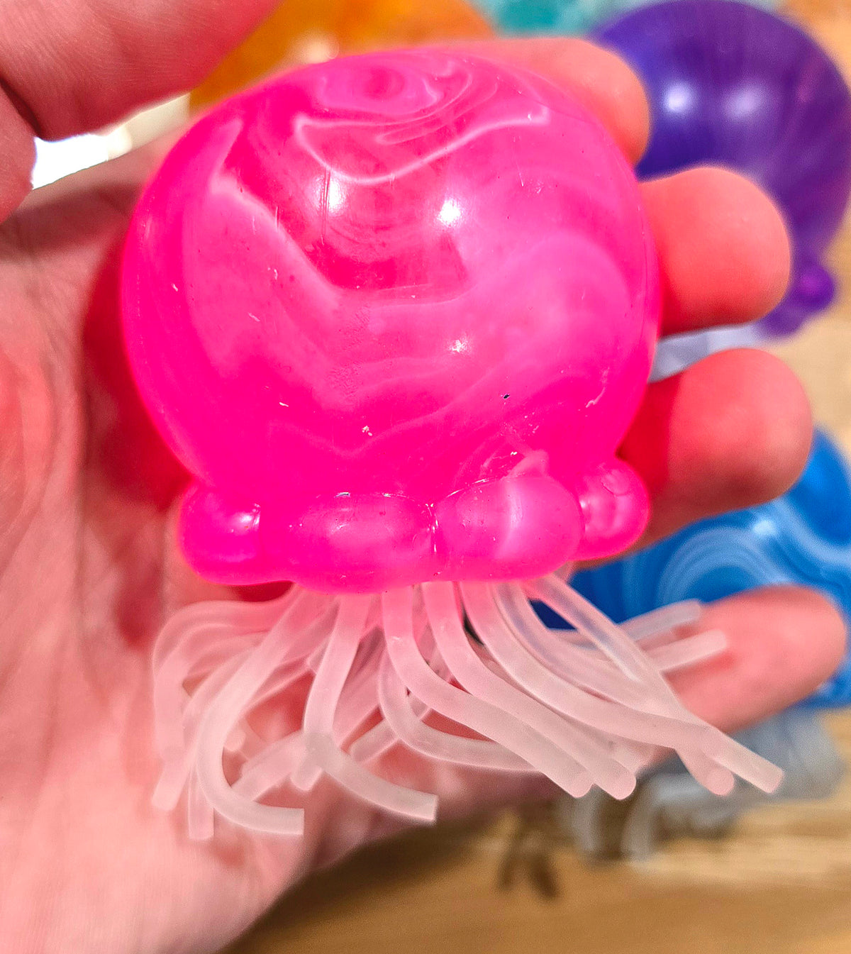Mystery Swirl Lighted Jellyfish Maltose Squishy