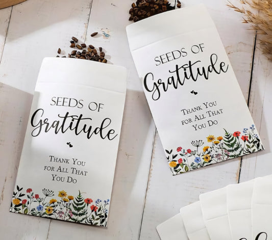 Teacher/Nurse Seeds Of Graditude Wildflower Seed Bag