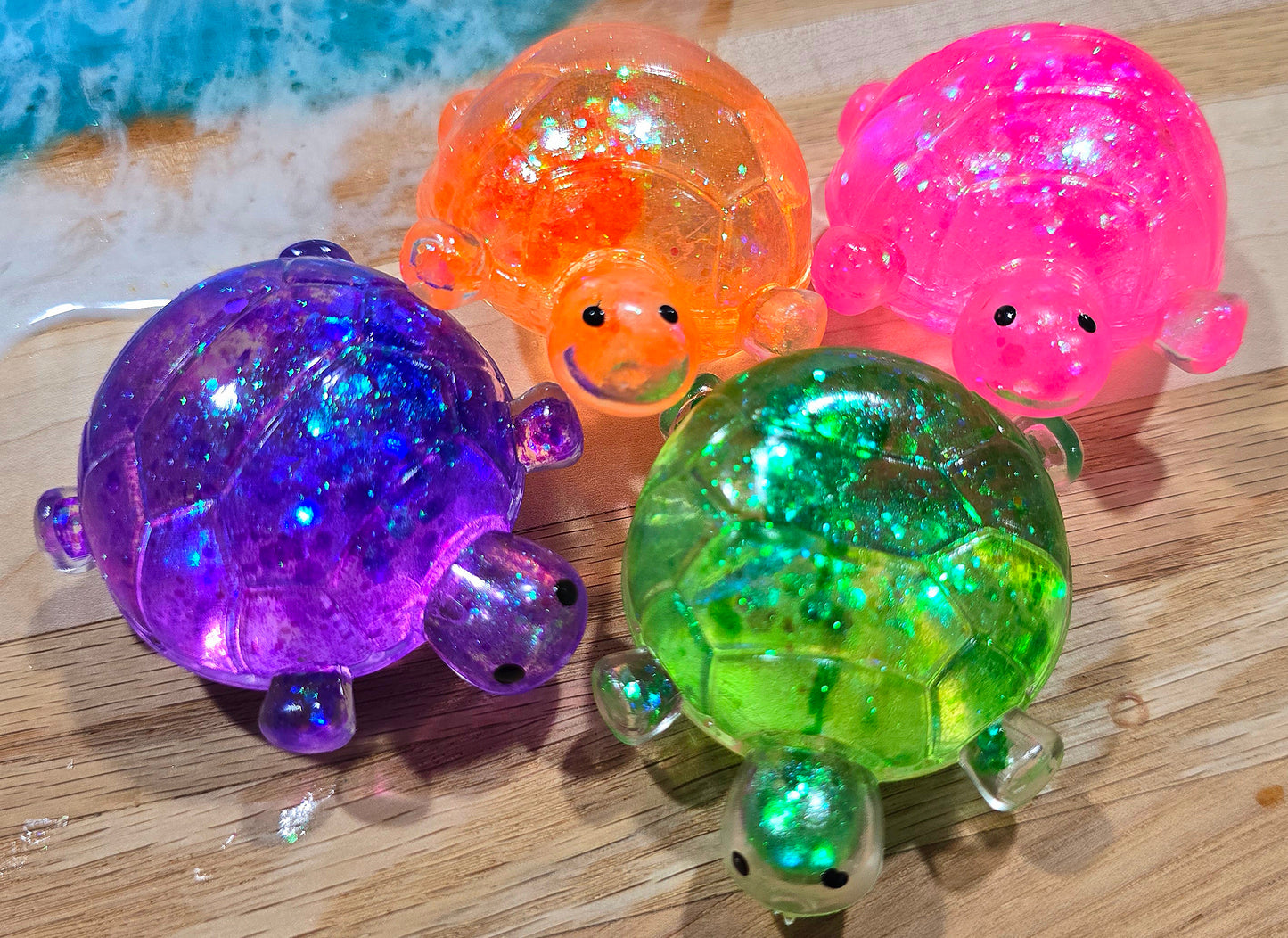 Mystery Glitter Turtle Maltose Squishy