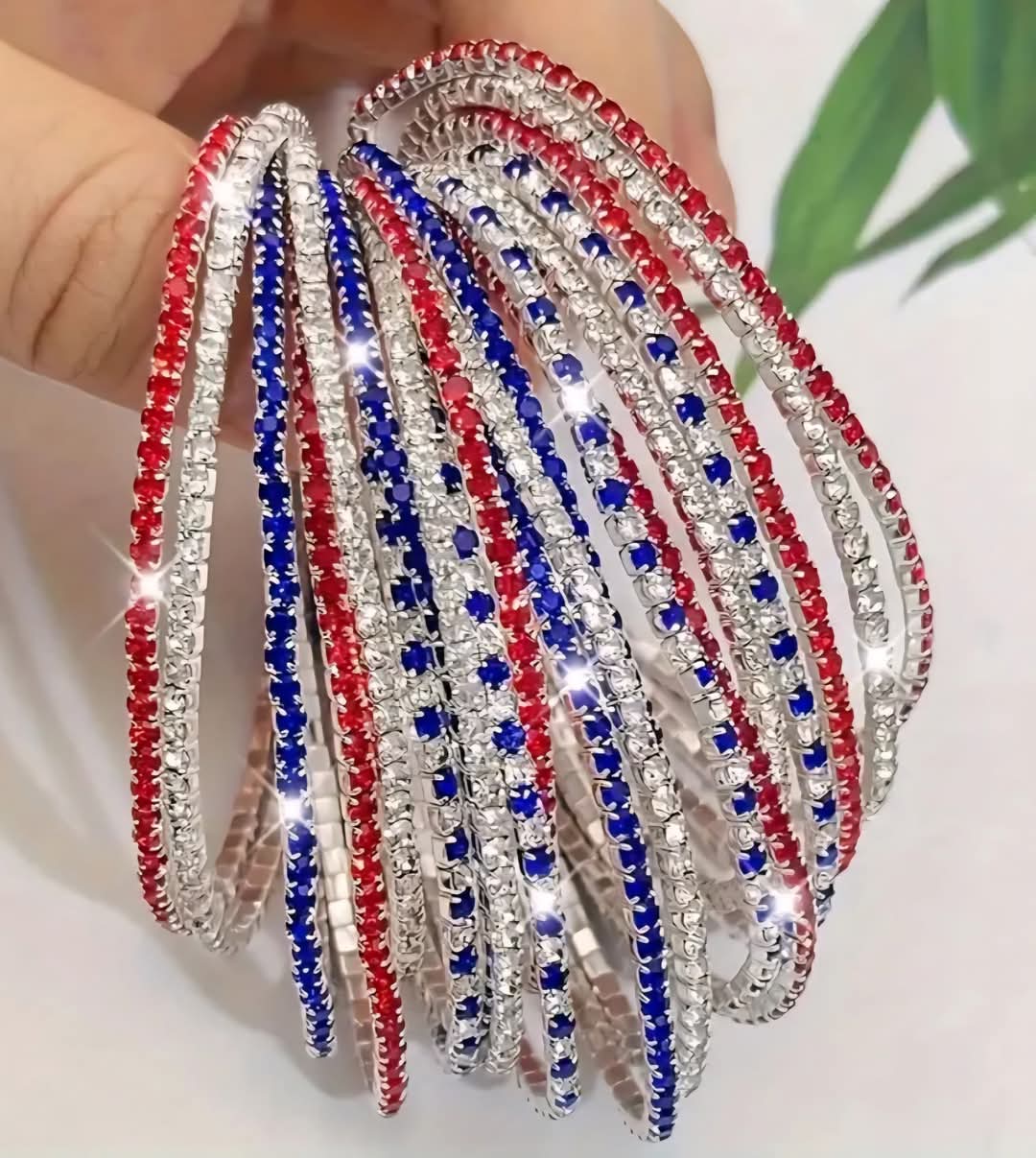 Random USA Rhinestone Bracelet/Anklet