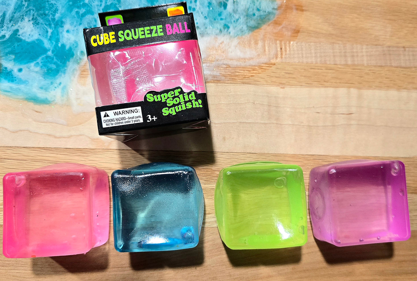 Colorful Cube Maltose Squishy