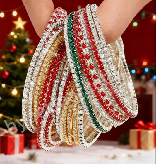 Random Christmas Rhinestone Bracelet/Anklet