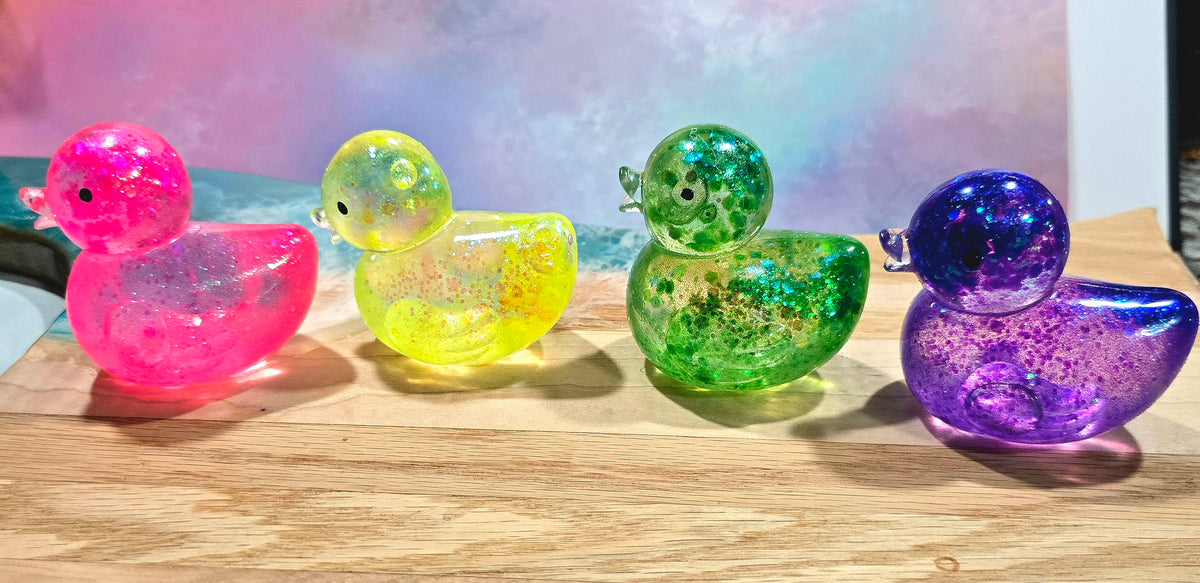 Mystery Rubber Ducky Glitter Maltose Squishy