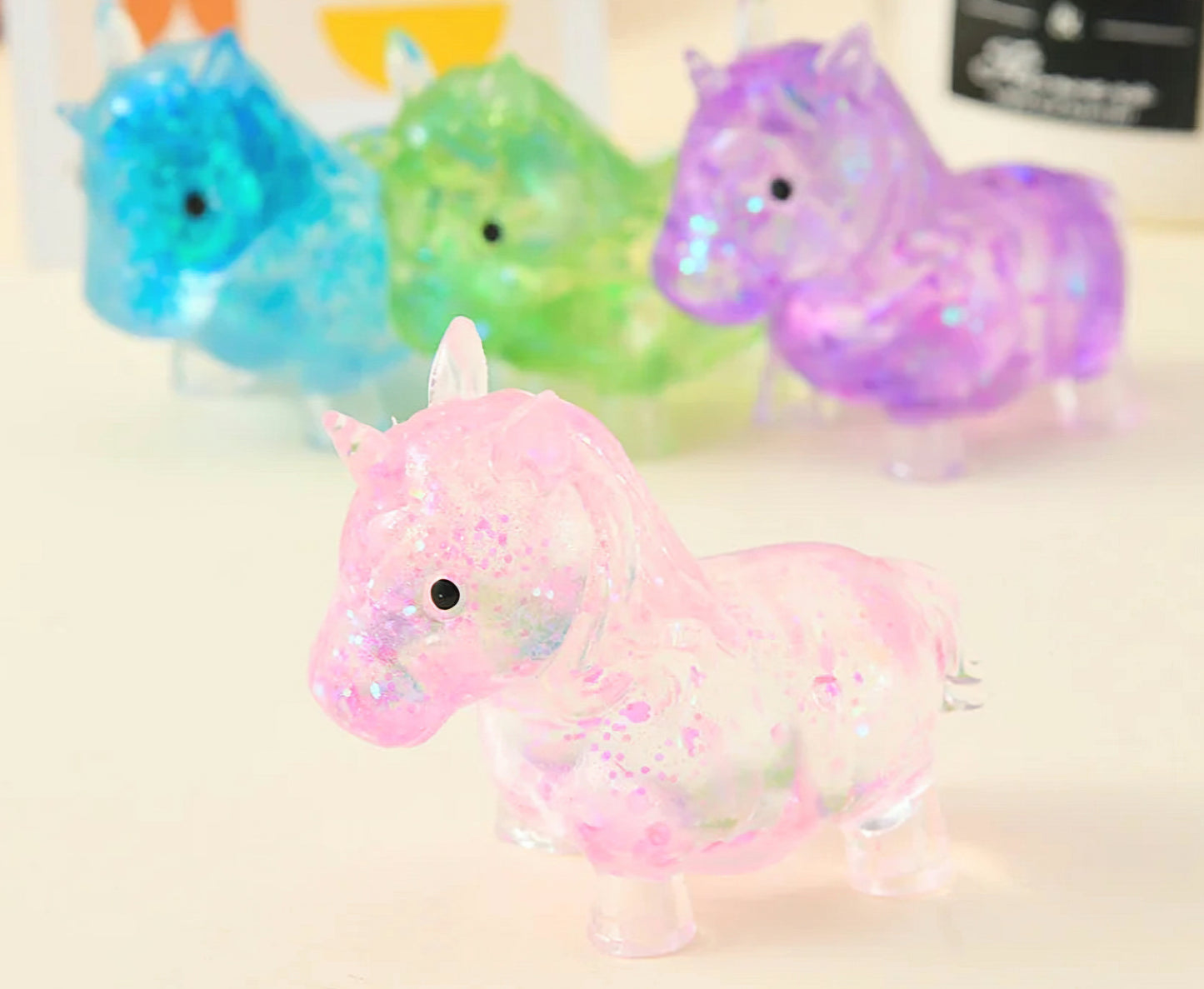 Mystery Unicorn Glitter Maltose Squishy