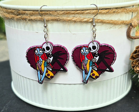 HALLOWEEN Nightmare Christmas Acrylic Dangle Earrings
