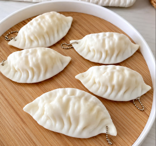 Dumpling Keychain PVA Squishy