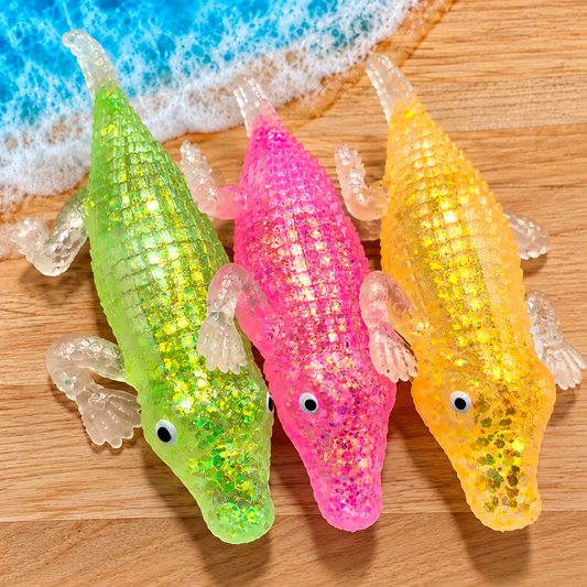 Mystery Crocodile Glitter Maltose Squishy