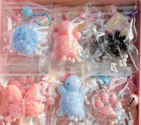 Viral Mystery Mini Taba Solid Animal Squishy Keychain