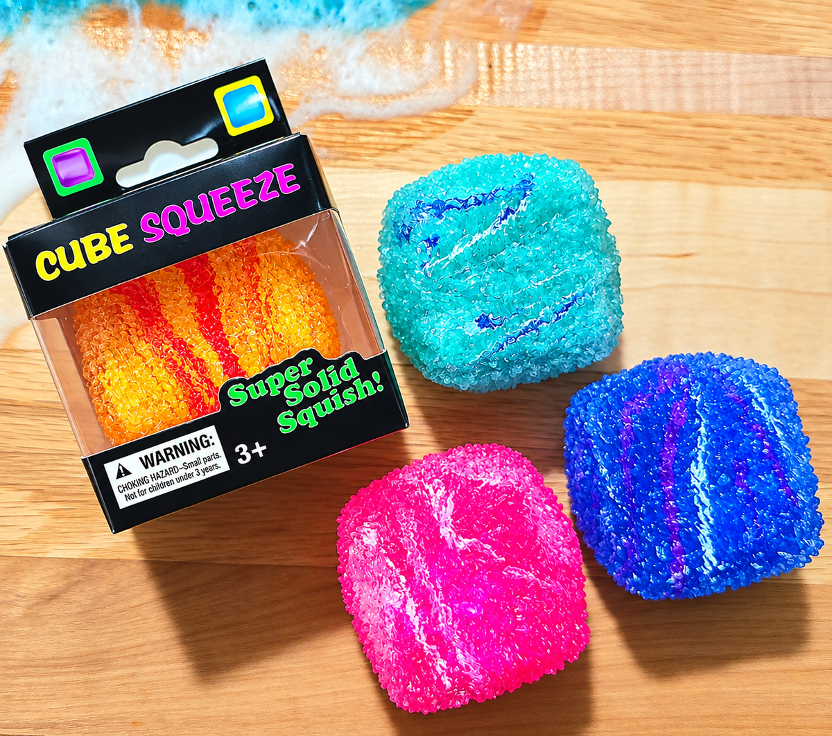 Mystery Textured Swirl Cube Soft Maltose Squishy
