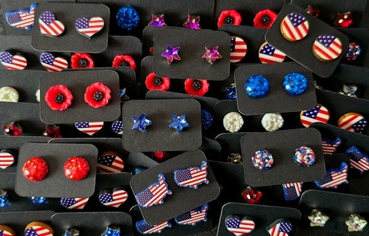 Random USA Stud Earrings