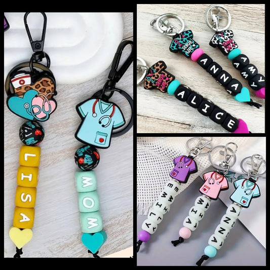 PREORDER NURSE PERSONALIZED KEYCHAIN