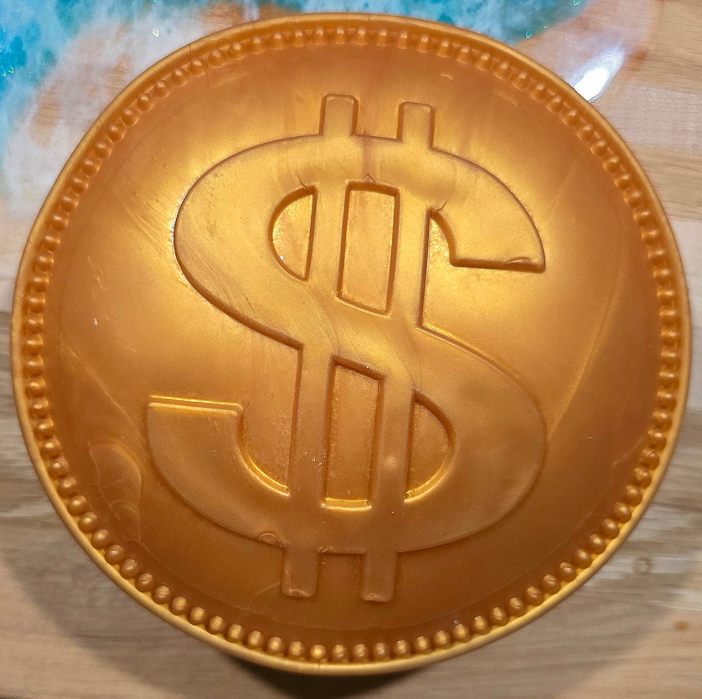 Jumbo Gold Coin Flour Squishy