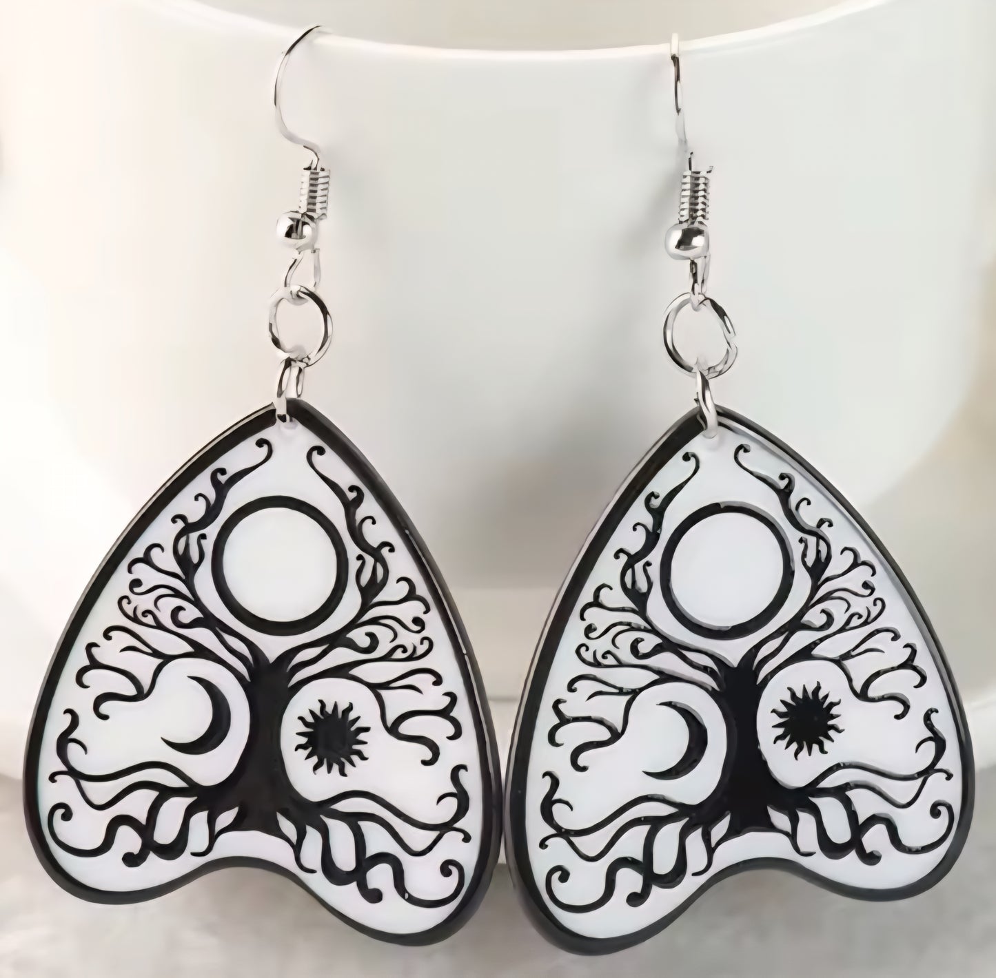 PREORDER Halloween Tree of Life Ouija Acrylic Dangle Earrings