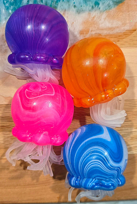 Mystery Swirl Lighted Jellyfish Maltose Squishy