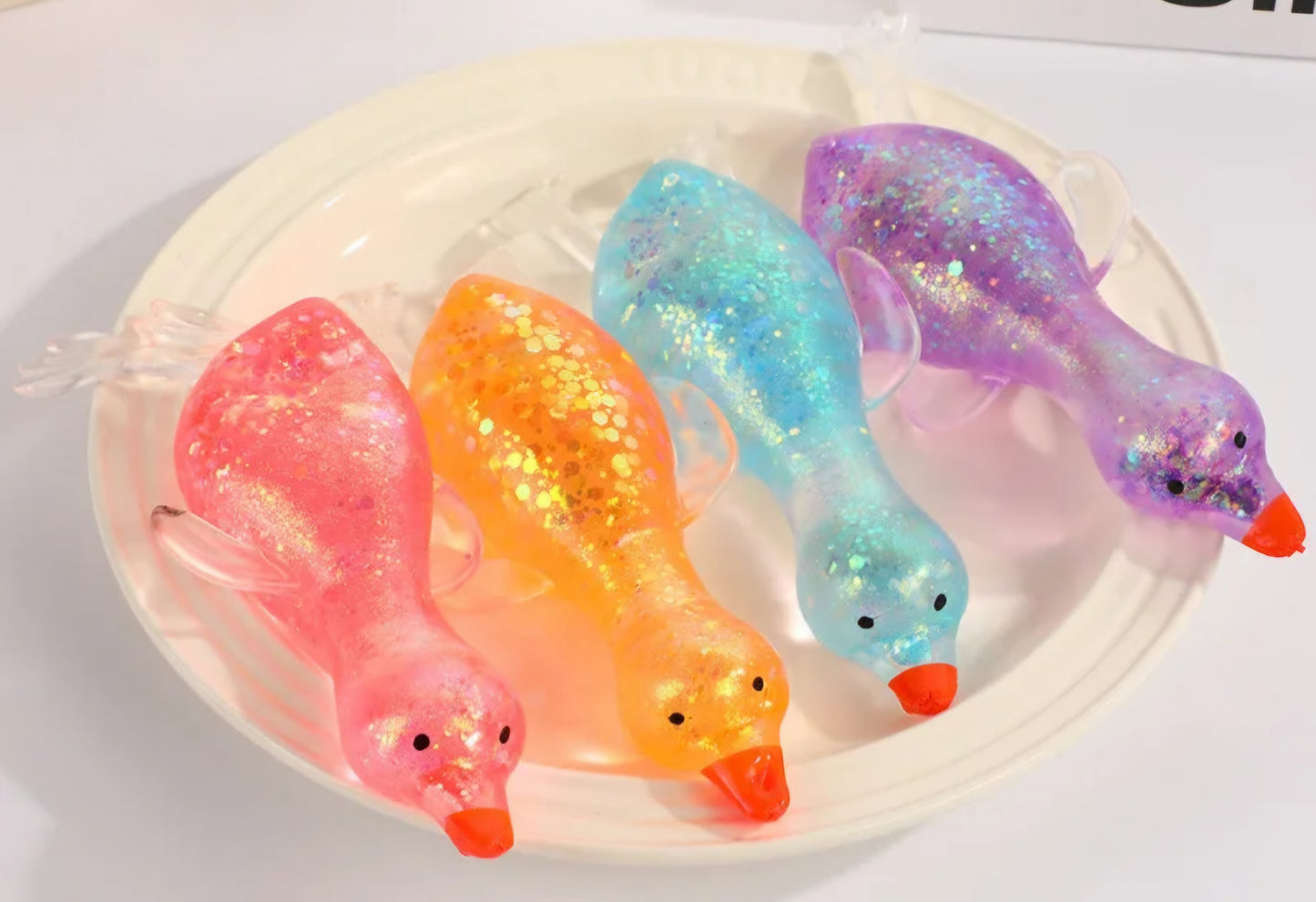 Mystery Duck Glitter Maltose Squishy