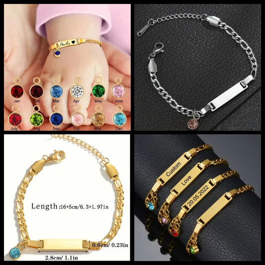 Preorder Baby/Toddler/Kid Personalized Birth Month Bracelet
