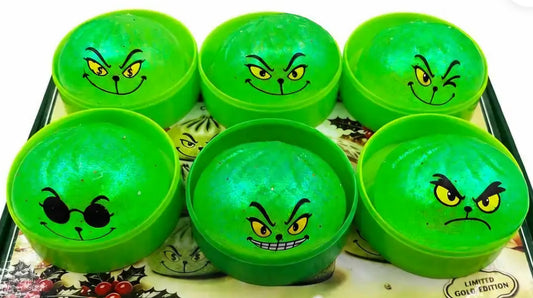 Mystery Christmas Glow In The Dark Mean One Dumpling Glue Squishy