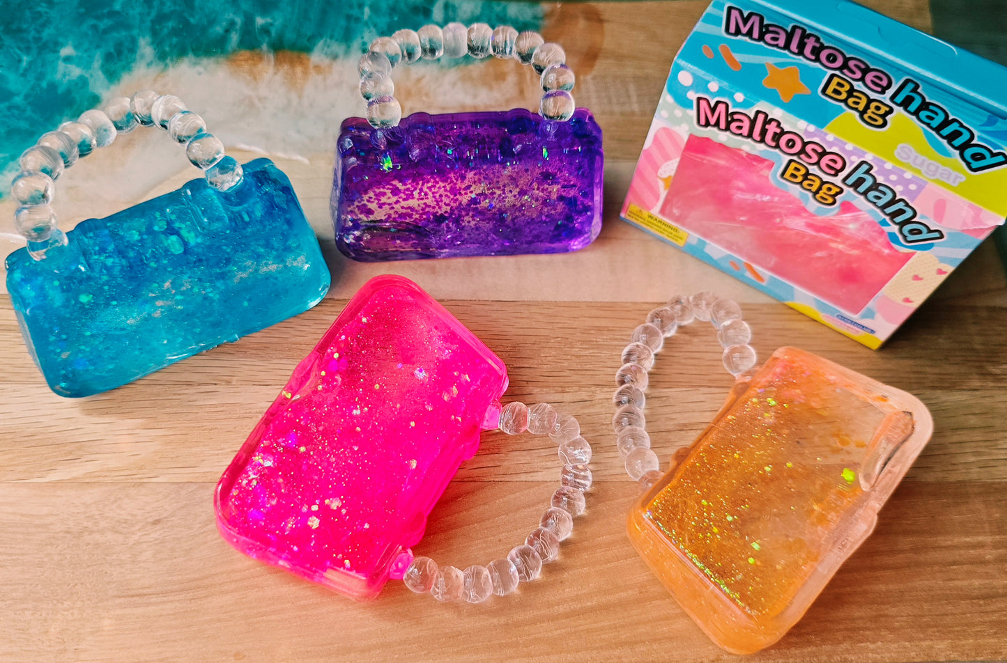Mystery Glitter Handbag Purse Maltose Squishy