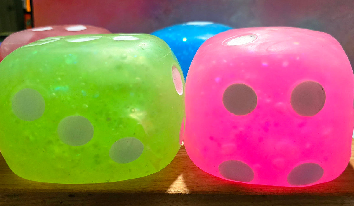 Mystery Jumbo Glitter Dice Glue Squishy