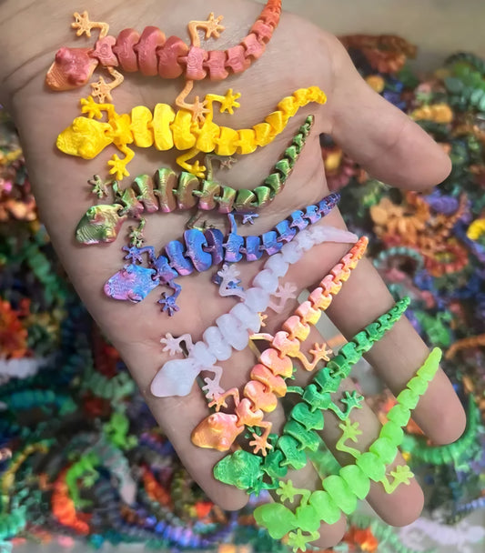 Mini 3D Printed Lizard Sensory Toy