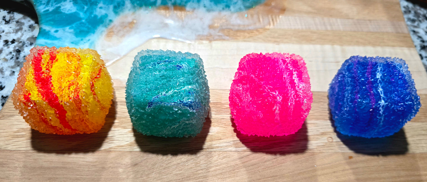Mystery Textured Swirl Cube Soft Maltose Squishy