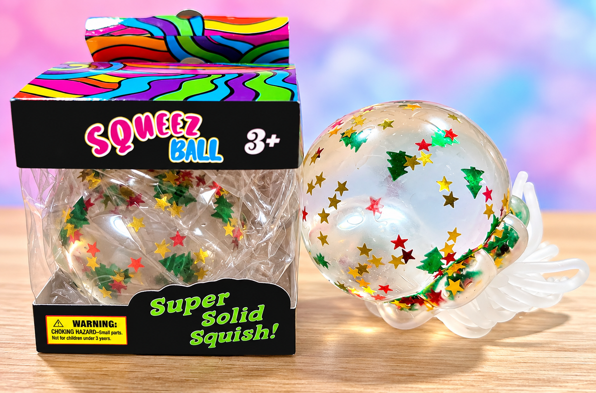 Mystery Christmas Tree Glitter Lighted Jellyfish Maltose Squishy