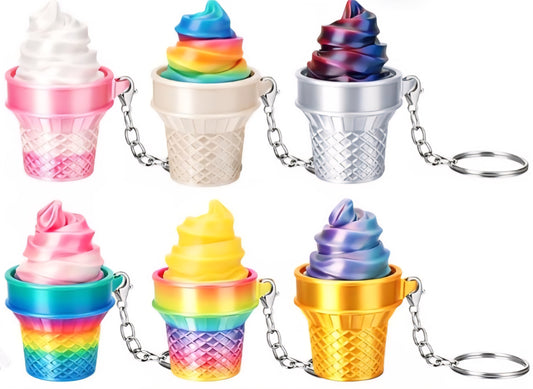 Mystery Icecream Fidget Clicker keychain