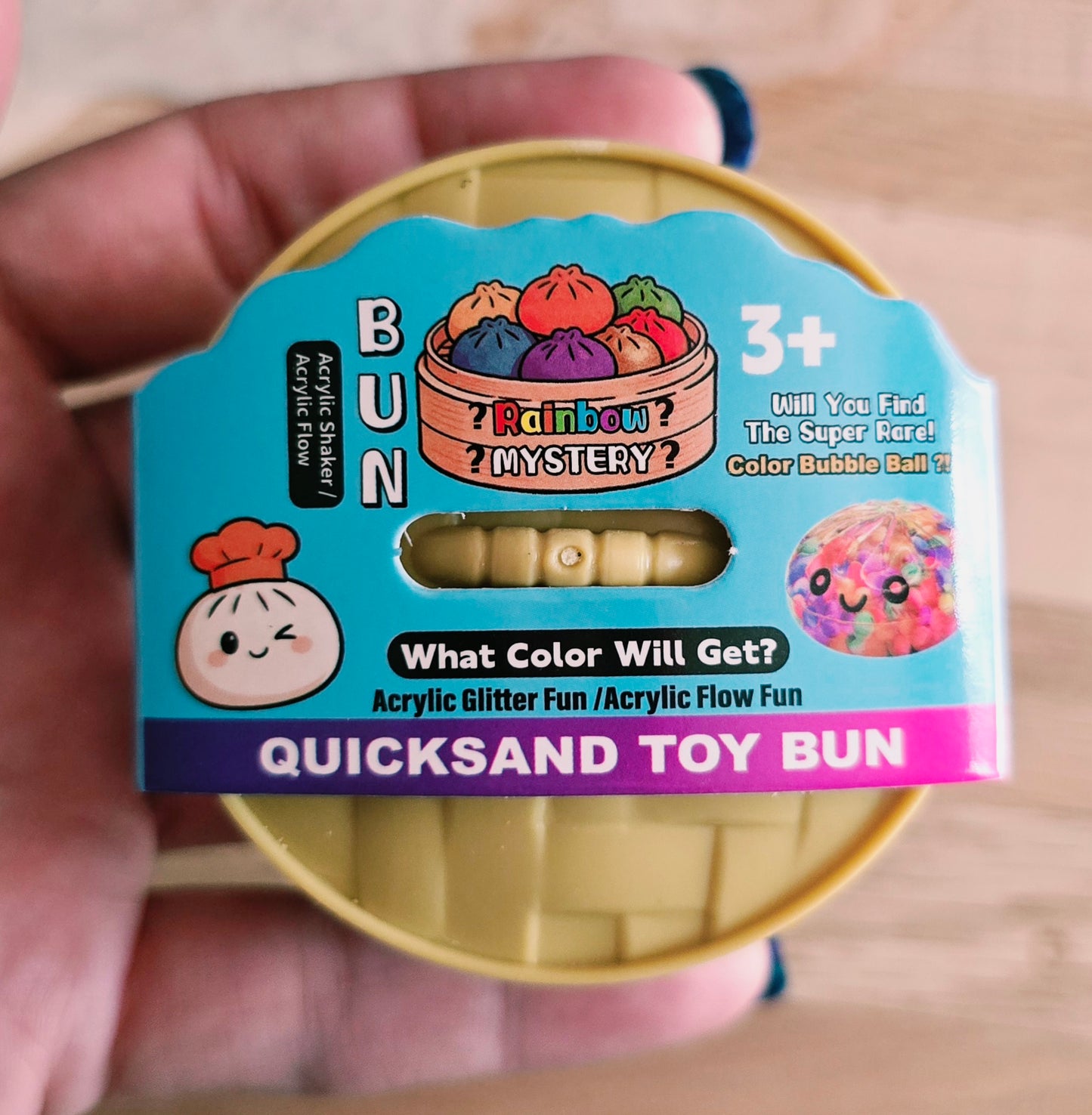 Mystery Dumpling Quicksand Shaker Keychain