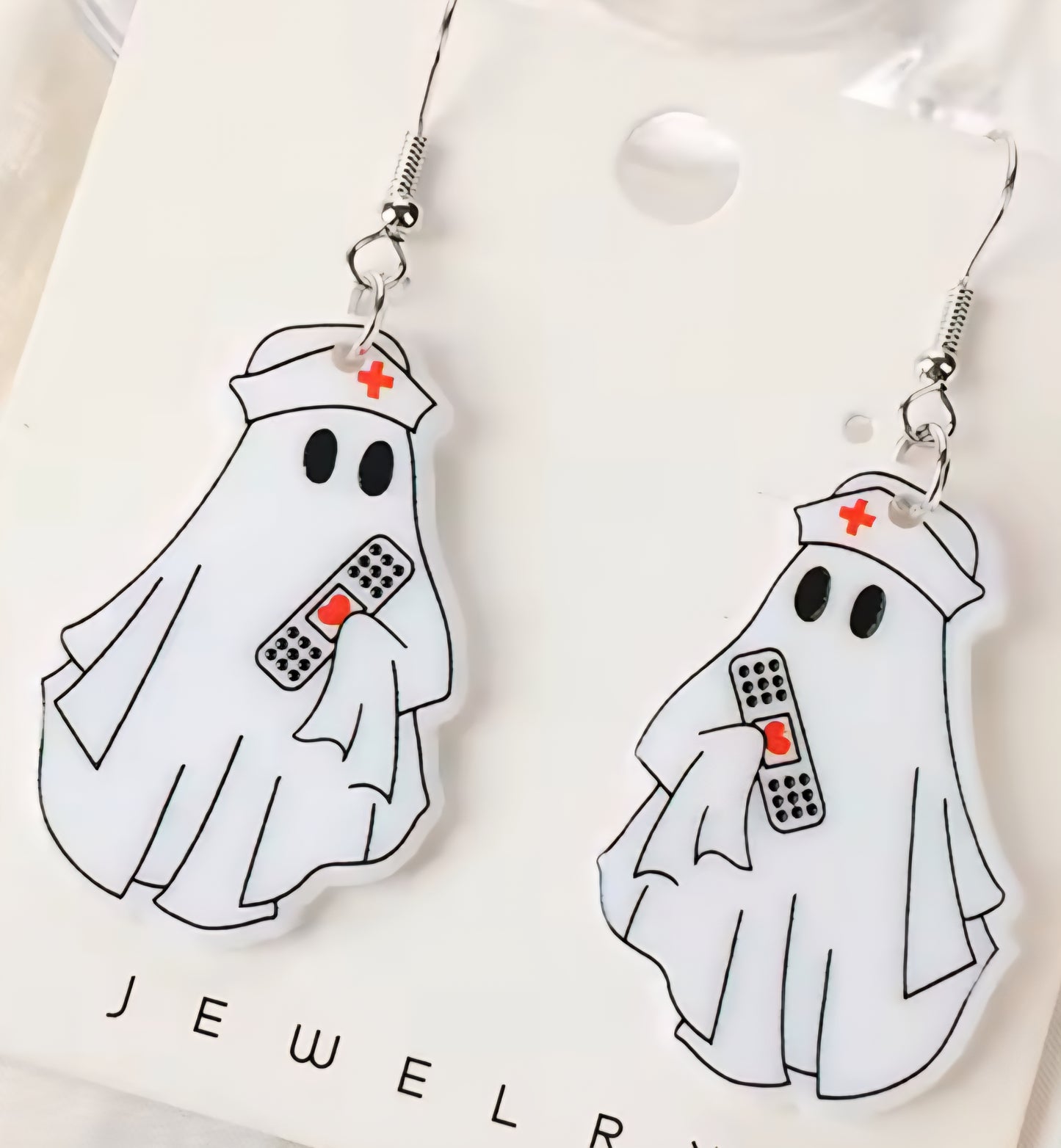 PREORDER Halloween Ghost Doctor Dangle Earrings