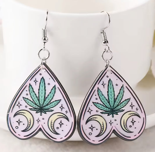 PREORDER Halloween 420 Ouija Board Acrylic Dangle Earrings