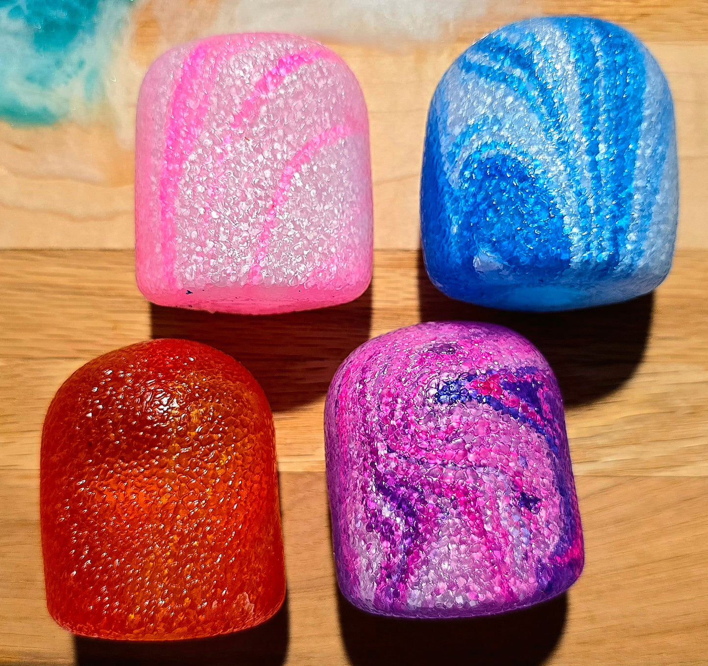 Mystery Textured Swirl Gumdrop Maltose Squishy