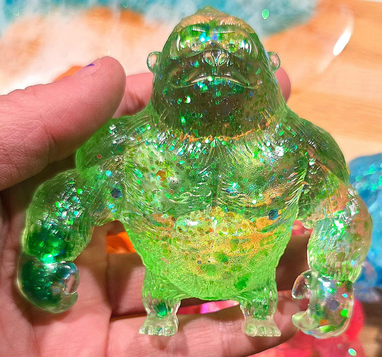 Mystery Gorilla Glitter Maltose Squishy