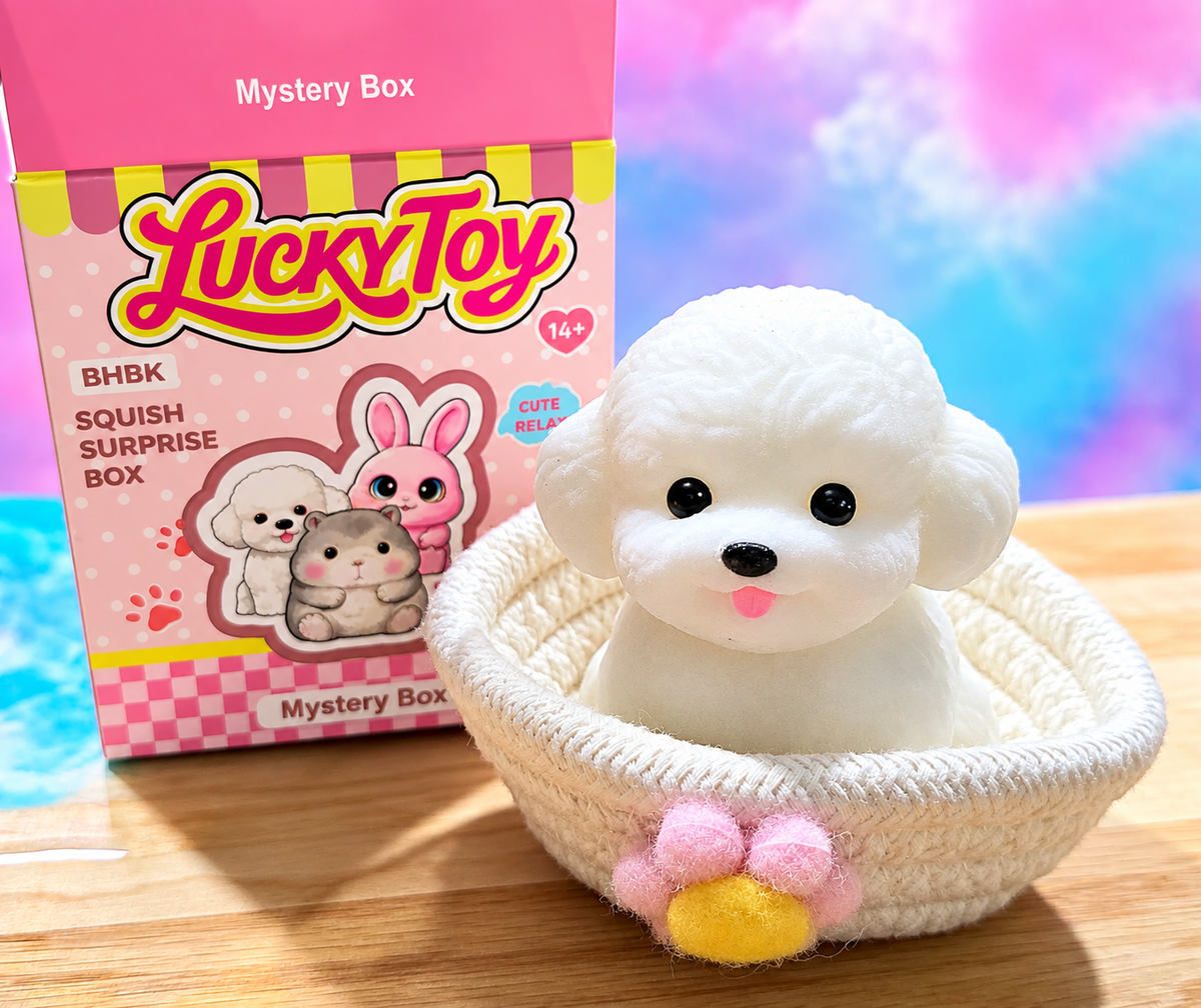 Mystery Lucky Toy Realistic Mochi Pet Squishy (9 different animals)
