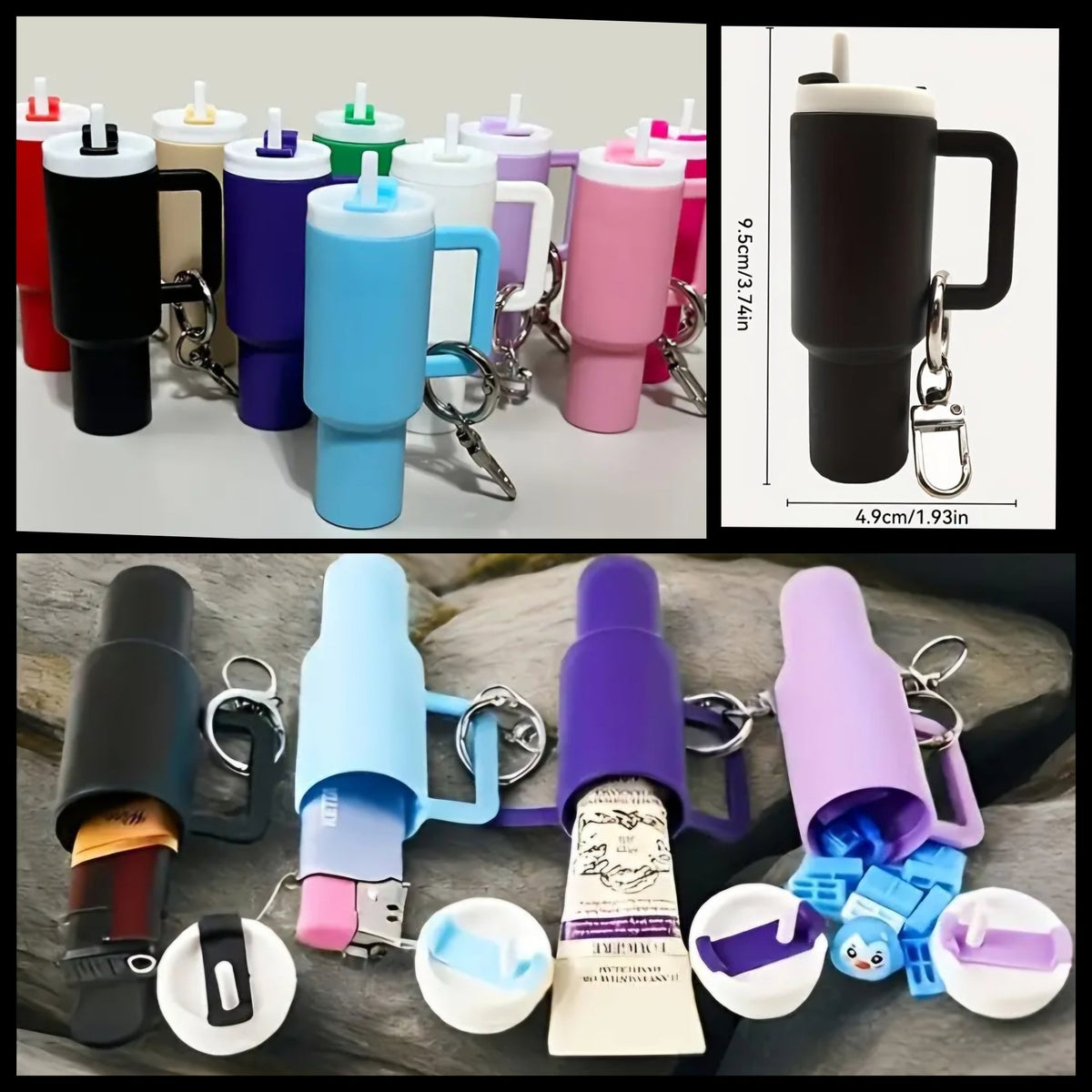 Random Holders Random Tumbler Chapstick Holder – Pretty Pink Petals