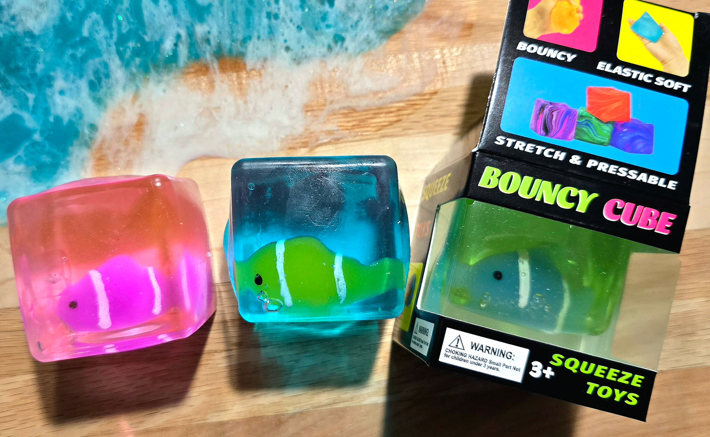 Mystery Fish Cube Maltose Squishy