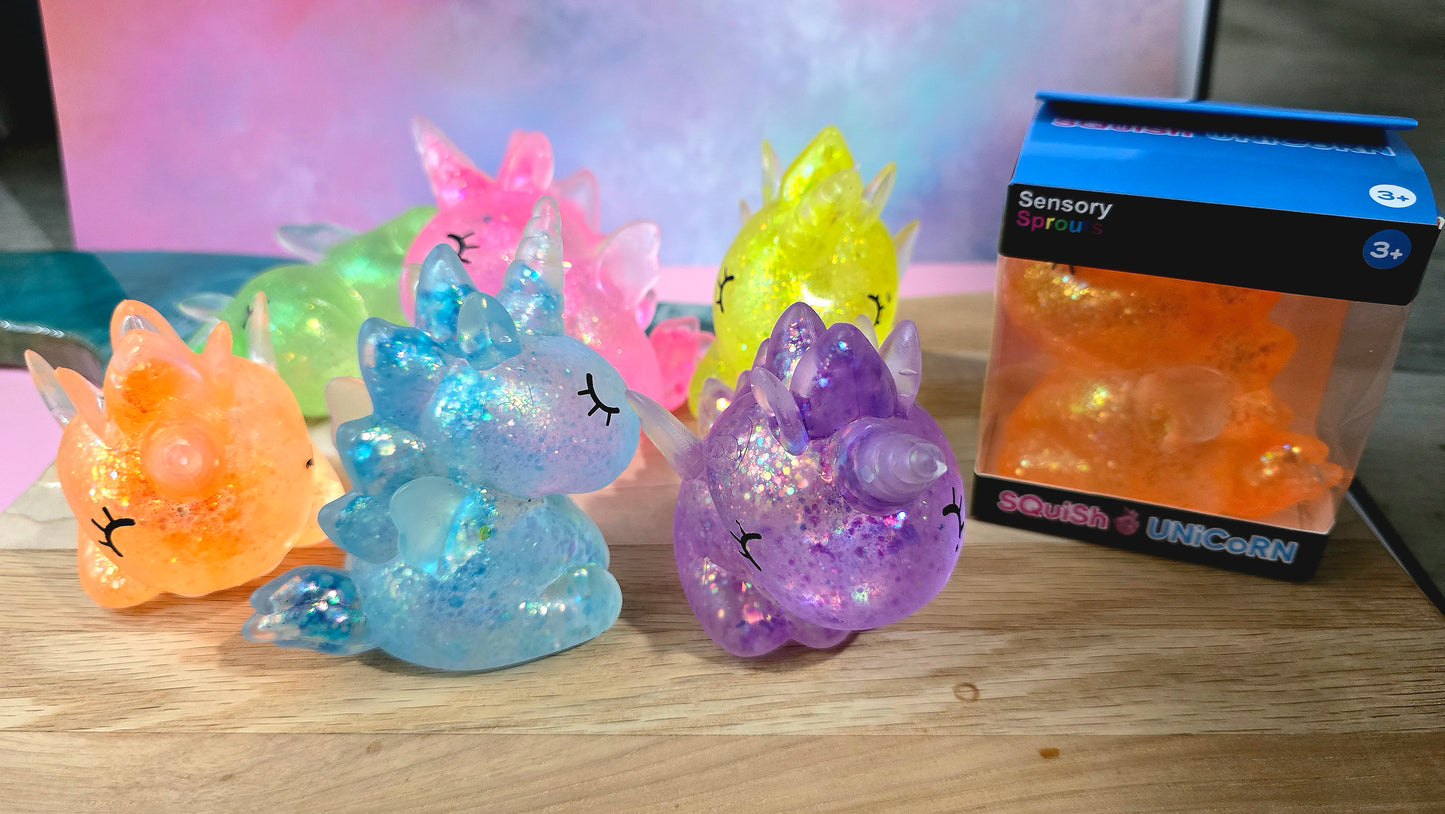 Mystery Unicorn Glitter Maltose Squishy