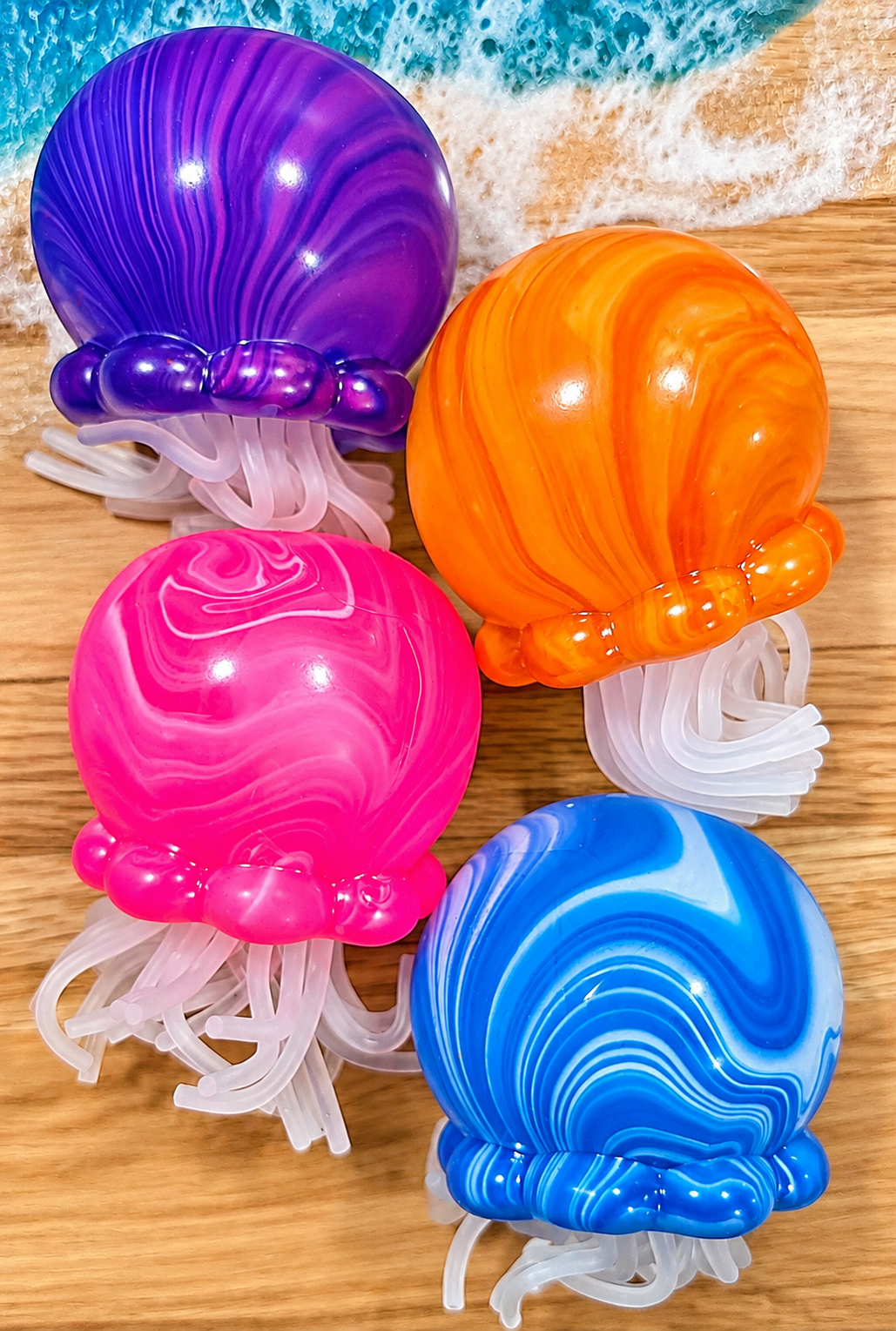 Mystery Swirl Lighted Jellyfish Maltose Squishy