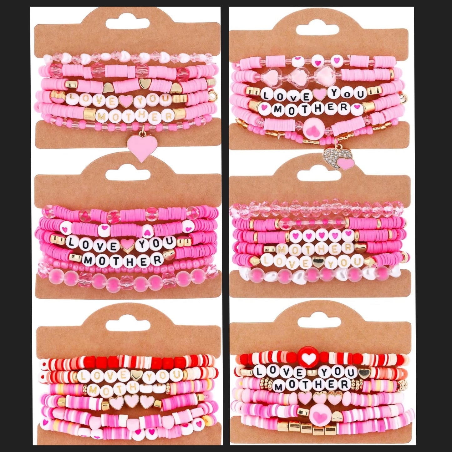 Random 6 Pack Mothers Day Bracelet Bundle