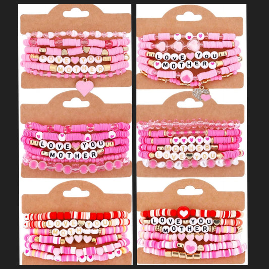 Random 6 Pack Mothers Day Bracelet Bundle