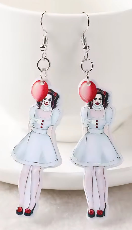 PREORDER Halloween It Girl Acrylic Dangle Earrings