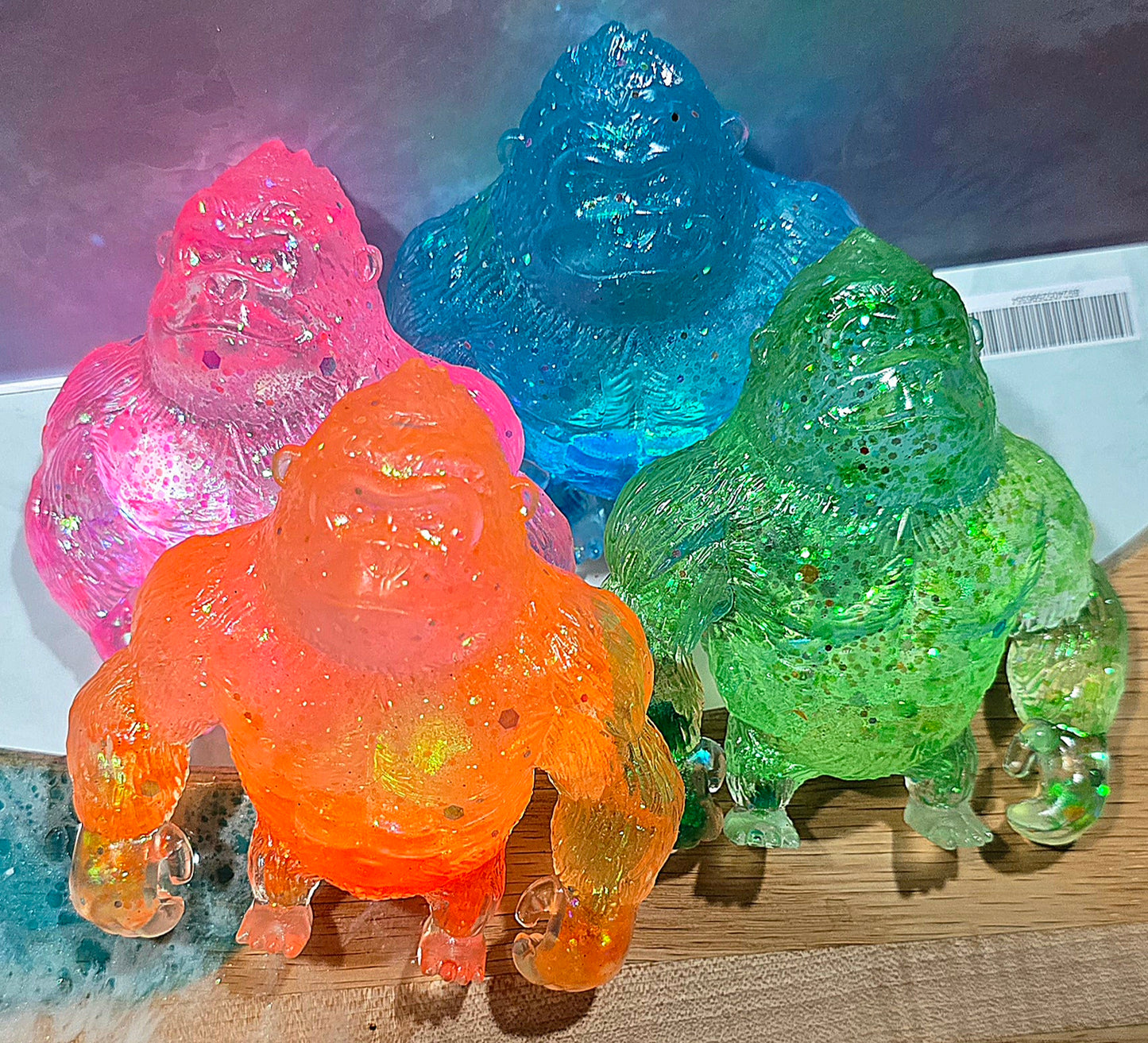 Mystery Gorilla Glitter Maltose Squishy